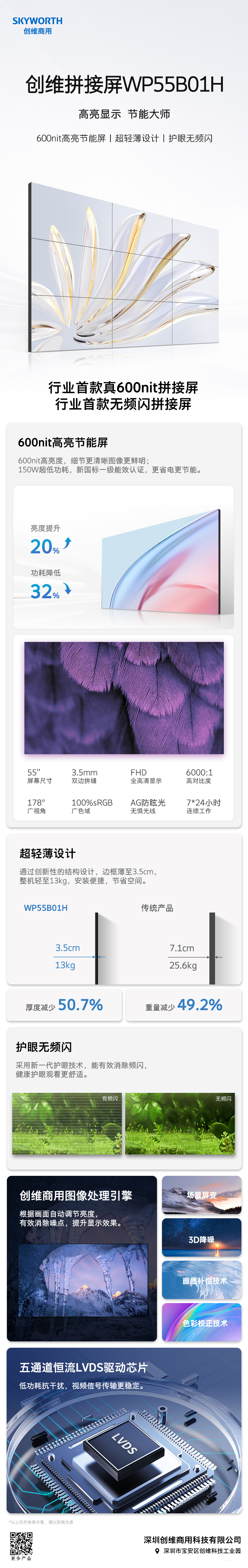 智能LCD拼接屏WP系列